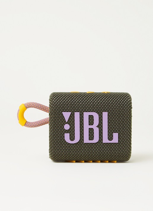 JBL Go 3 draagbare speaker - voorkant 2 donkergroen