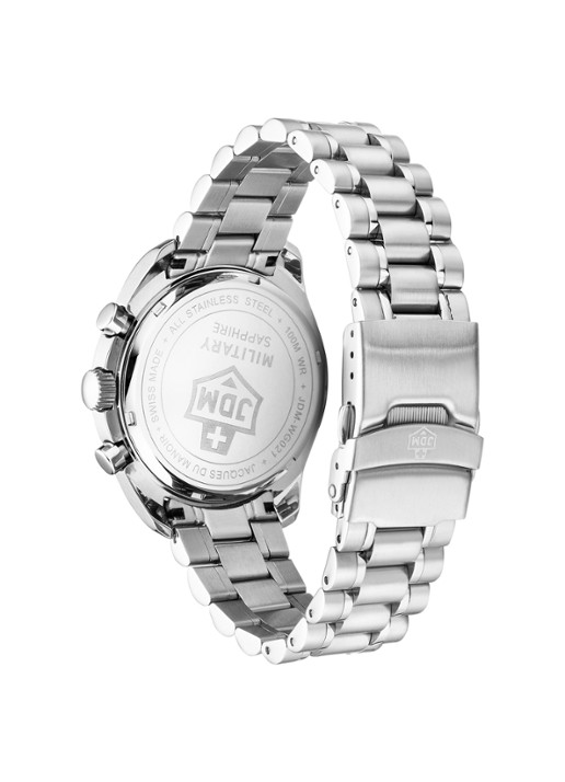 JDM Military Swiss Precision horloge JDM-WG021-04 - detail zilver
