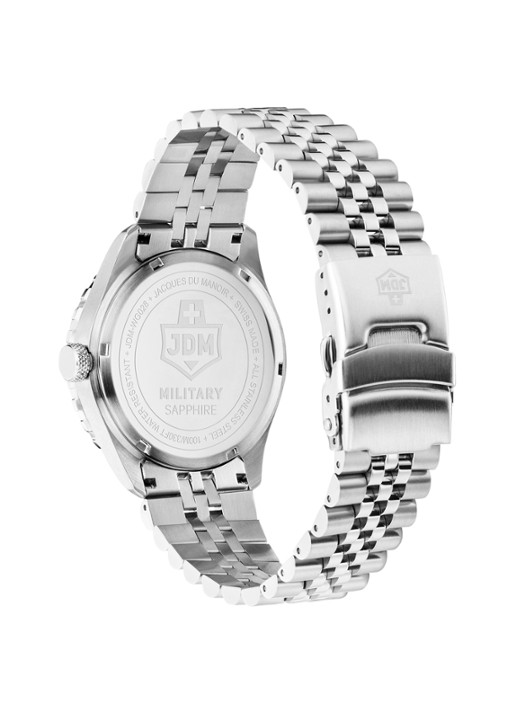 JDM Military Wingman horloge JDM-W028-03 - detail zilver