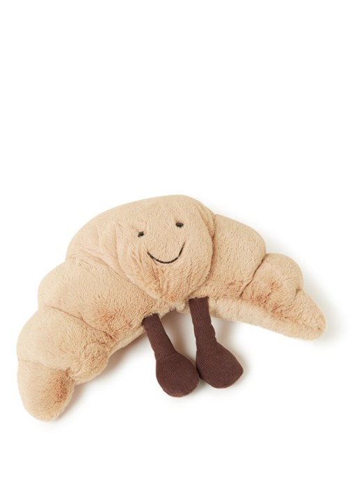 Jellycat Amuseable Croissant knuffel 28 cm - voorkant lichtbruin
