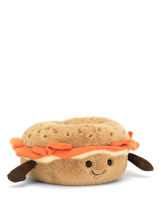 Jellycat Amuseables Bagel knuffel 7 cm