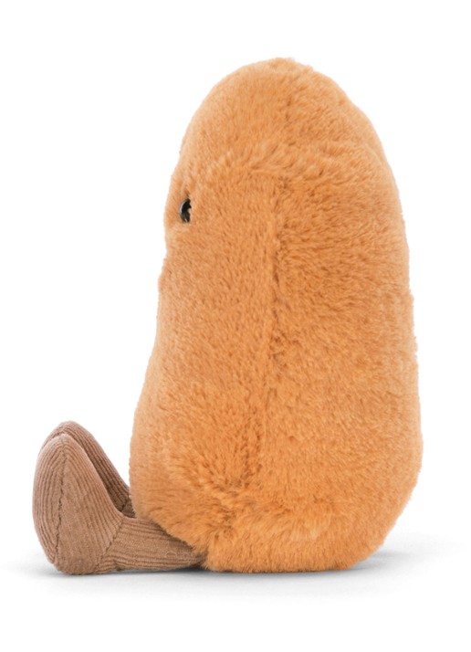 Jellycat Amuseables Bean knuffel 13 cm - detail 3 oranje