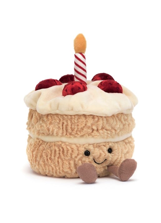 Jellycat Amuseables Birthday Cake knuffel 16 cm