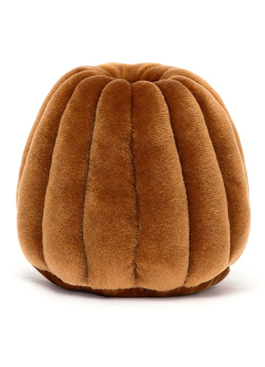 Jellycat Amuseables Carole Canelé knuffel 11 cm - achterkant 7 bruin