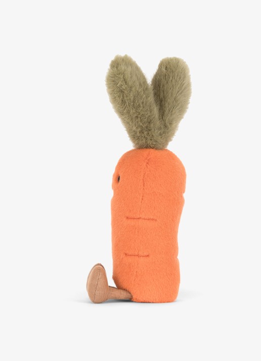 Jellycat Amuseables Carrot knuffel 28 cm - detail 5 oranje