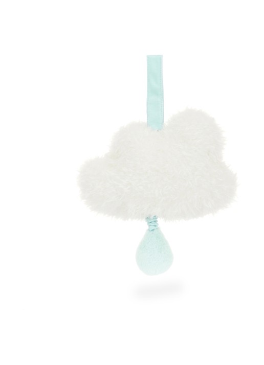 Jellycat Amuseables Cloud Musical Pull knuffel 27 cm - achterkant 4 wit