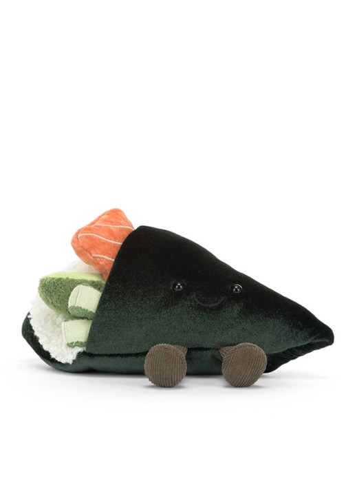 Jellycat Amuseables Coneroi Temaki knuffel 13 cm - detail 4 donkergroen