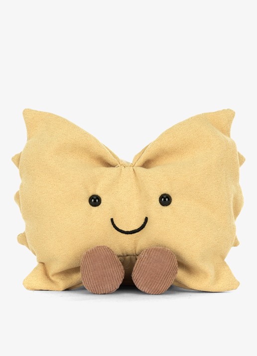 Jellycat Amuseables Farfalle knuffel 9 cm  - voorkant 4 multicolor