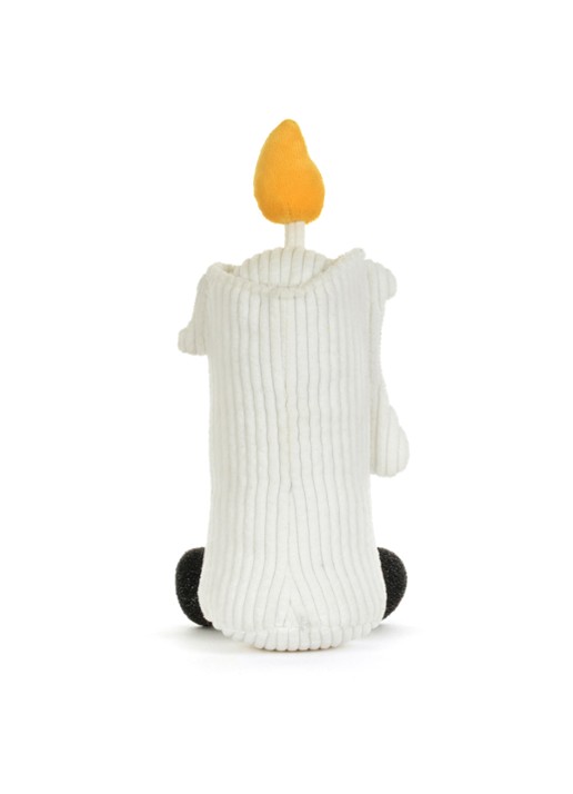 Jellycat Amuseables Flickerty Candle knuffel 19 cm - achterkant gebroken wit