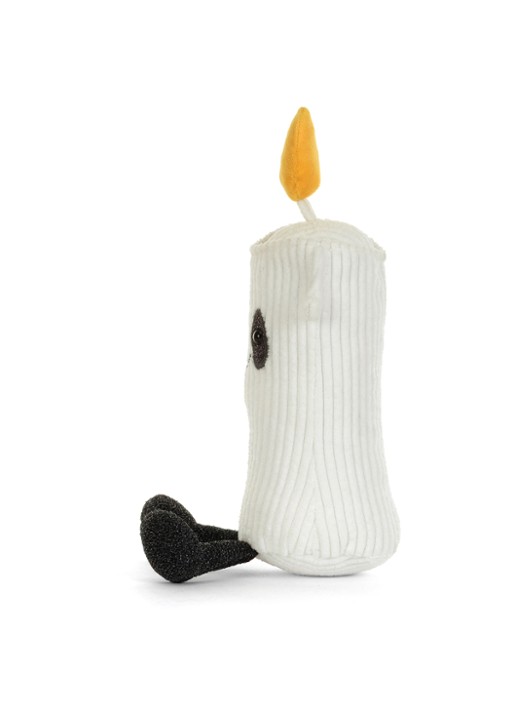 Jellycat Amuseables Flickerty Candle knuffel 19 cm - detail 6 gebroken wit