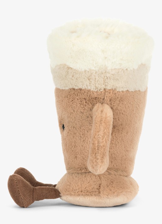 Jellycat Amuseables Latte knuffel 18 cm - detail 4 bruin