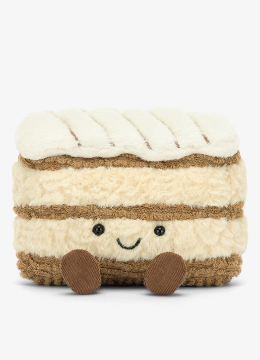 Jellycat Amuseables Milie Mille-Feuille knuffel 11 cm - voorkant 2 multicolor