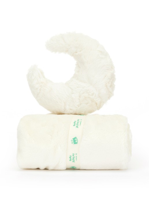 Jellycat Amuseables Moon Soother knuffeldoekje 34 cm - achterkant 3 creme