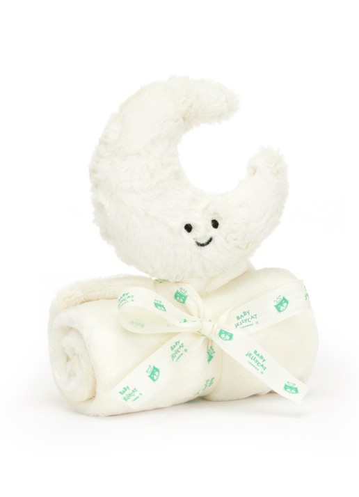 Jellycat Amuseables Moon Soother knuffeldoekje 34 cm - voorkant 5 creme
