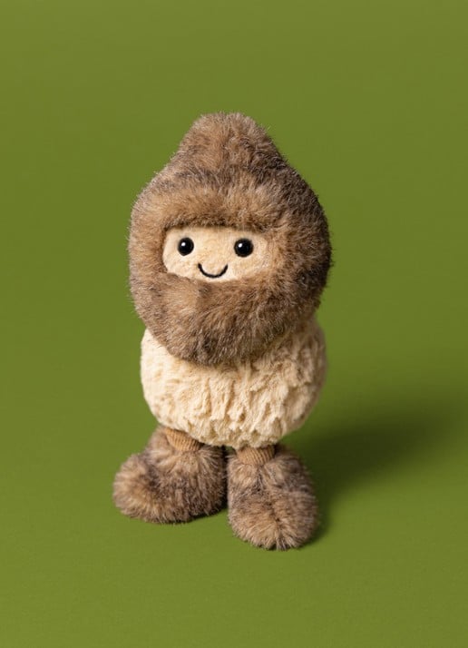 Jellycat Amuseables Peanut Yeti Outfit knuffel 12 cm - detail 4 beige