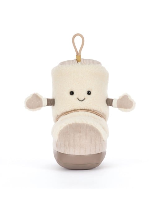 Jellycat Amuseables Perta Snow Boot - voorkant 3 beige