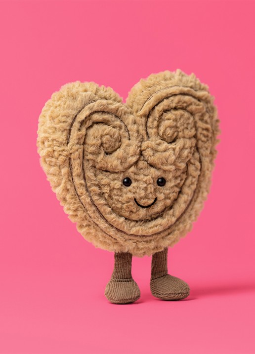 Jellycat Amuseables Philippe Palmier Knuffel 11 cm - voorkant 2 bruin