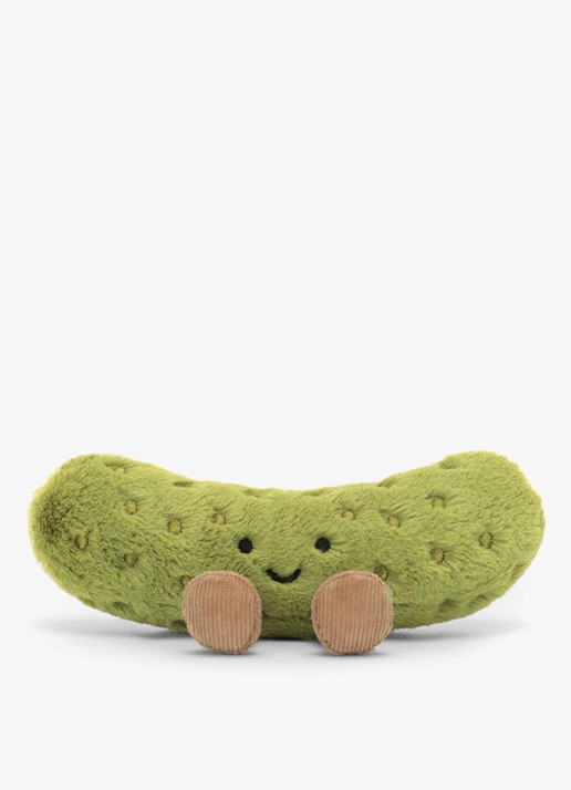 Jellycat Amuseables Pickle knuffel 8 cm - voorkant groen
