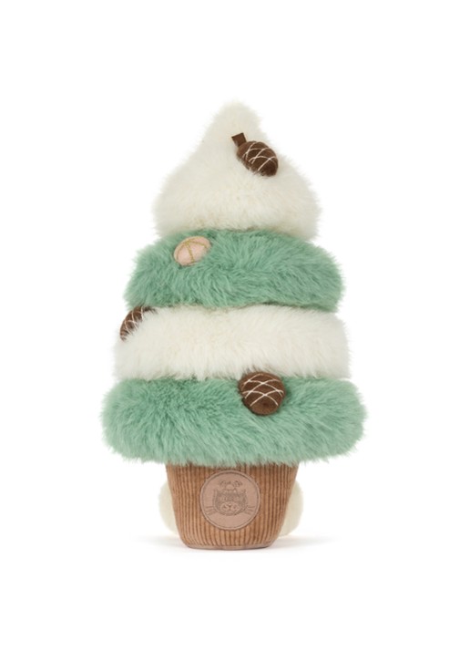 Jellycat Amuseables Pinecone Tree knuffel 35 cm - achterkant 2 beige