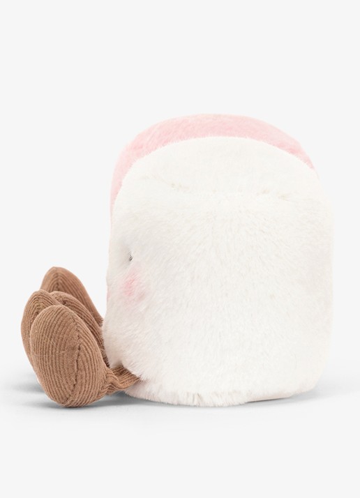 Jellycat Amuseables Pink and White Marshmallows knuffel 9 cm - detail 4 multicolor