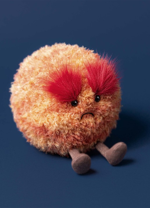 Jellycat Amuseables Planet Mars knuffel 22 cm  - voorkant 5 oranje