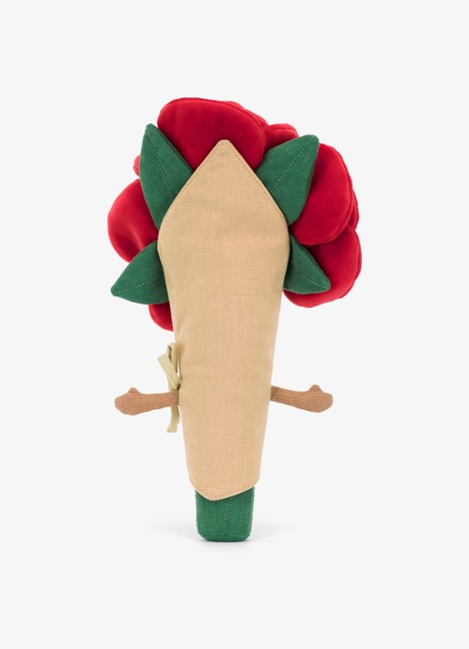 Jellycat Amuseables Rose Bouquet knuffel 30 cm - achterkant 5 multicolor