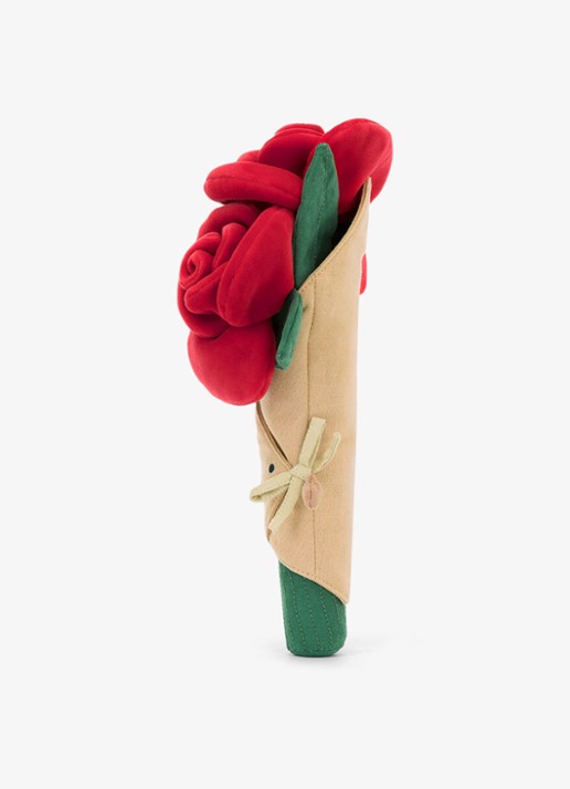 Jellycat Amuseables Rose Bouquet knuffel 30 cm - detail multicolor