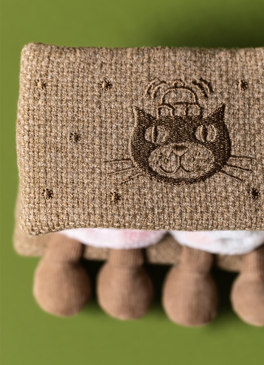 Jellycat Amuseables S'mores knuffel 7 cm - detail 2 beige