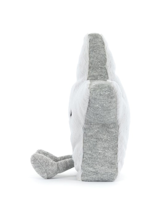 Jellycat Amuseables Silver Star (2026) - detail zilver