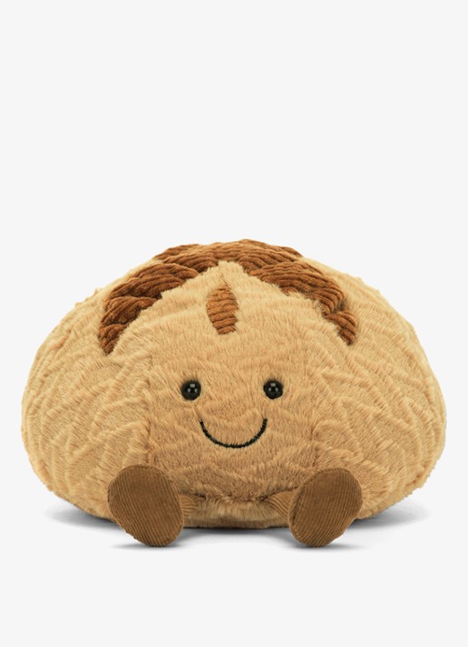 Jellycat Amuseables Sourdough knuffel 12 cm - detail 2 bruin