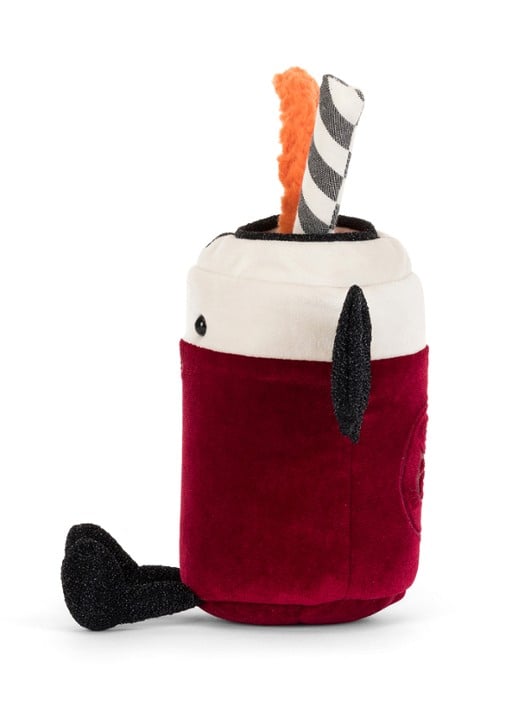 Jellycat Amuseables Vampop Drink knuffel 16 cm - detail 8 beige