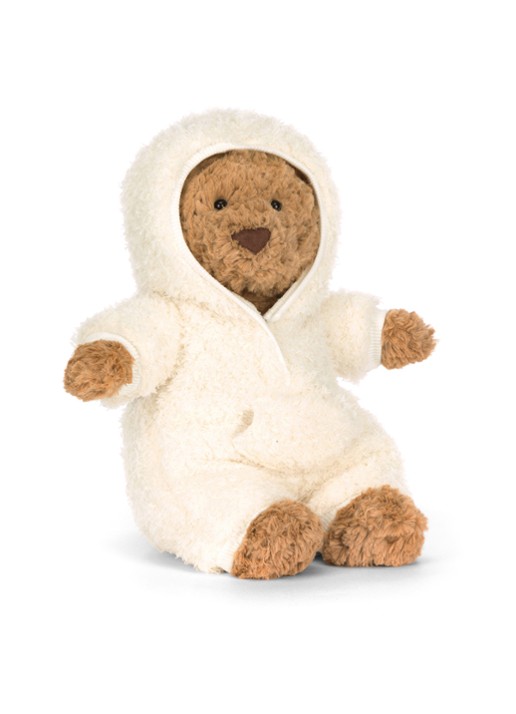 Jellycat Bartholomew Bear All-in-one Outfit knuffel 26 cm  - detail 2 bruin