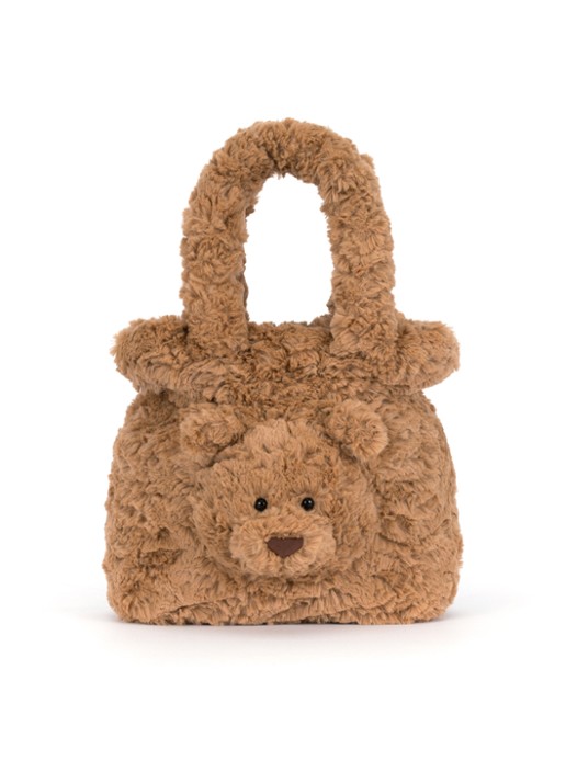 Jellycat Bartholomew Bear handtas - voorkant 4 beige