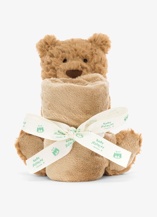 Jellycat Bartholomew Bear Soother knuffel 13 cm - voorkant 5 multicolor
