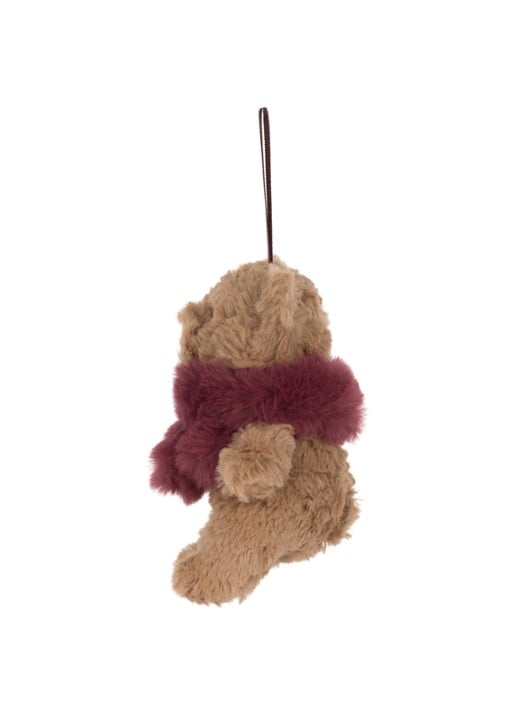 Jellycat Bartholomew Bear Winter Warmer kersthanger 10 cm - voorkant 3 beige