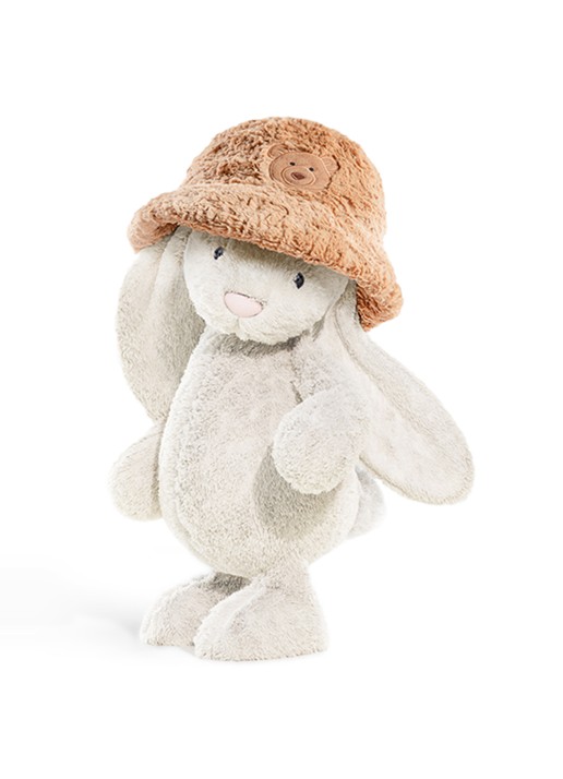Jellycat Bartholomew Fluffleshade bucket hoed - detail beige