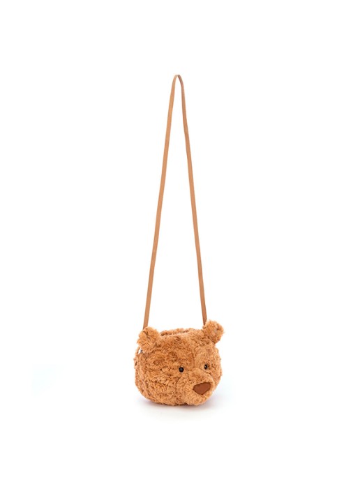 Jellycat Bartholowmew Bear knuffeltas 16 cm - voorkant 4 camel