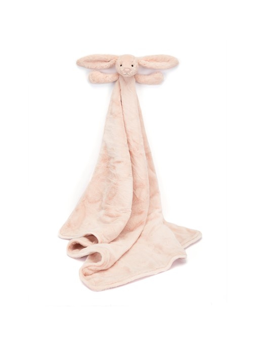 Jellycat Bashful Blush Bunny Blankie knuffeldoekje 56 cm - detail 5 lichtroze
