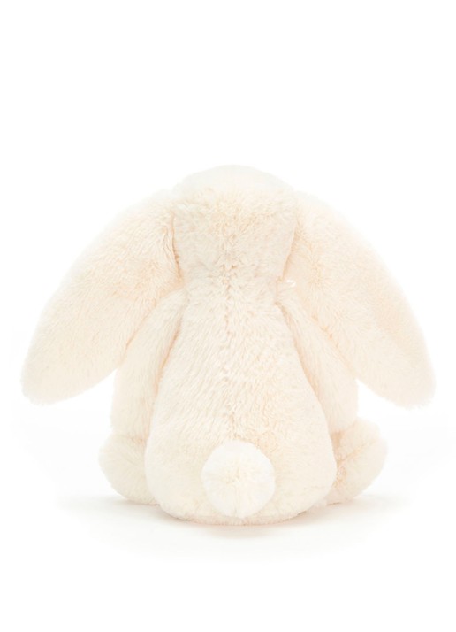 Jellycat Bashful Cream konijn knuffel 31 cm - detail 3 gebroken wit