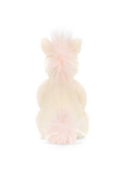 Jellycat Bashful Unicorn knuffel 18 cm - achterkant vanillegeel
