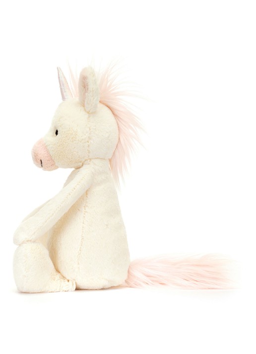 Jellycat Bashful Unicorn Original - achterkant 3 gebroken wit