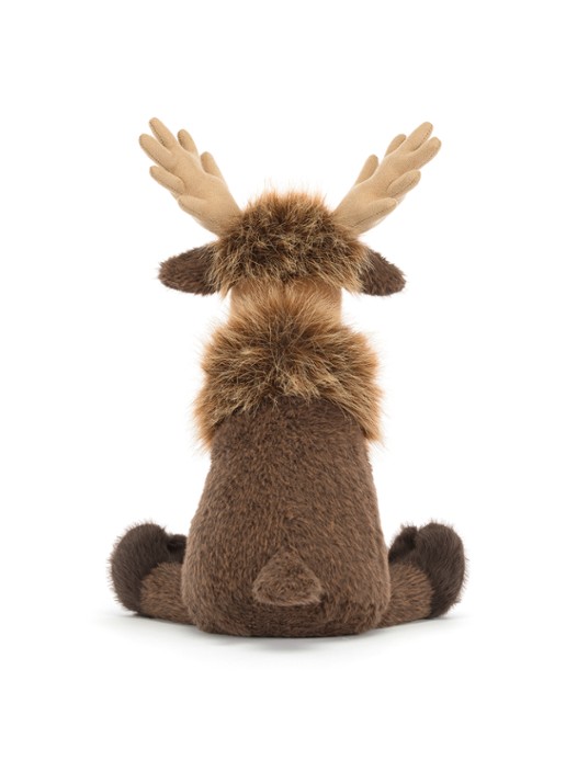 Jellycat Birchly Moose knuffel 28 cm - achterkant beige
