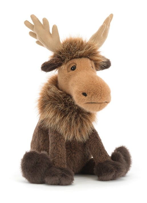 Jellycat Birchly Moose knuffel 28 cm - detail 2 beige