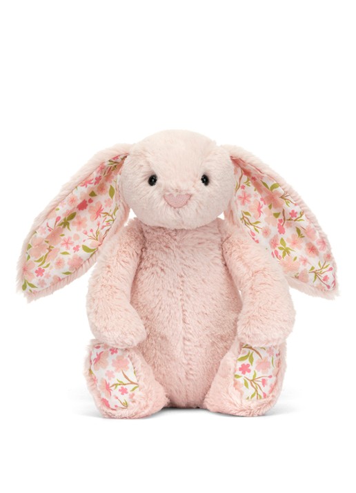 Jellycat Blossom Blush Bunny 'Cherry' knuffel - voorkant 2 roze