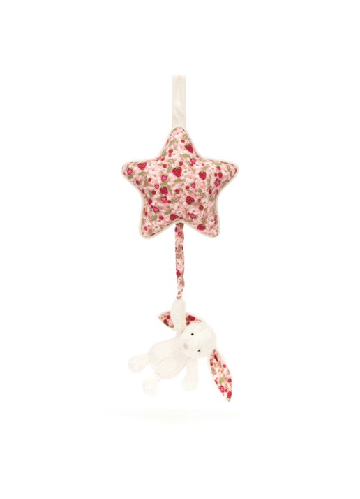 Jellycat Blossom Cream Bunny 'Berry' muziekknuffel 30 cm