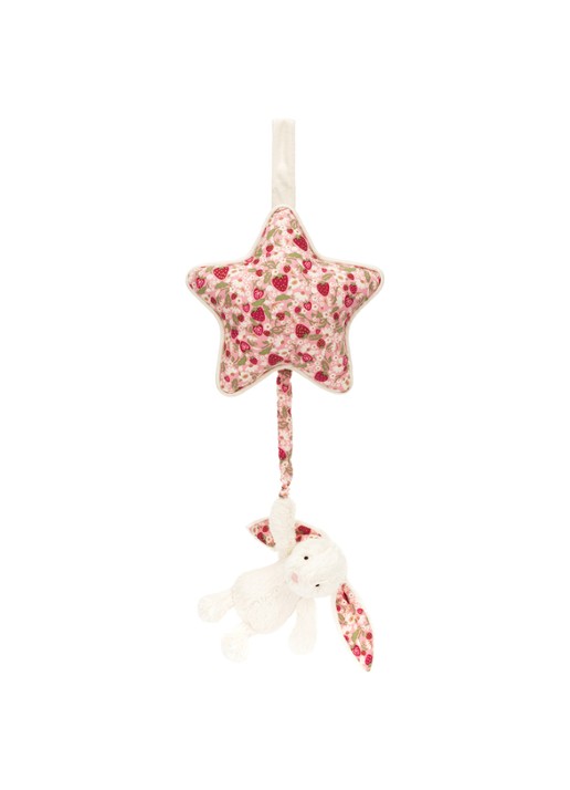 Jellycat Blossom Cream Bunny 'Berry' muziekknuffel 30 cm