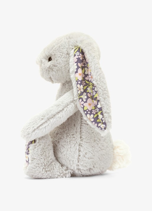 Jellycat Blossom Silver Bunny 'Bloom' knuffel 18 cm  - detail 3 multicolor