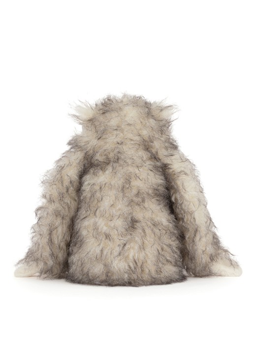 Jellycat Bretti Yeti knuffel 28 cm - achterkant 7 beige