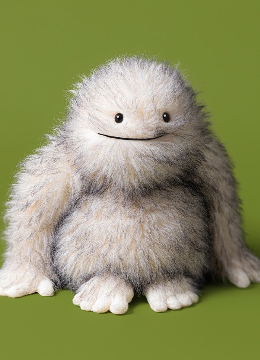 Jellycat Bretti Yeti knuffel 28 cm - detail beige