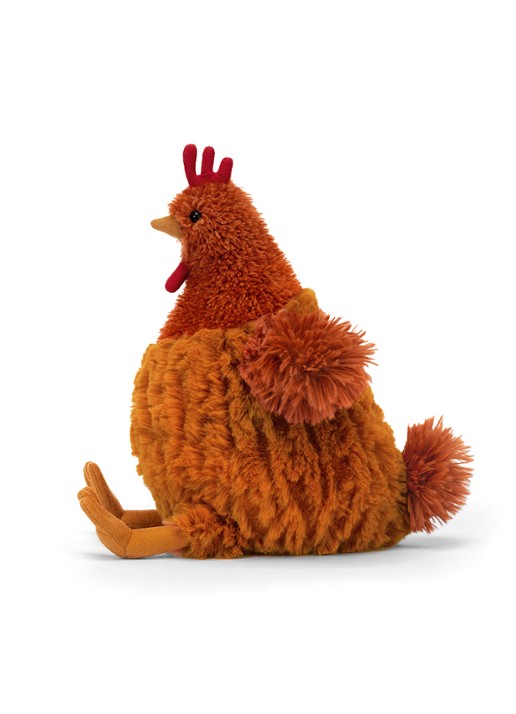 Jellycat Cecile Chicken knuffel 23 cm - detail 2 bruin